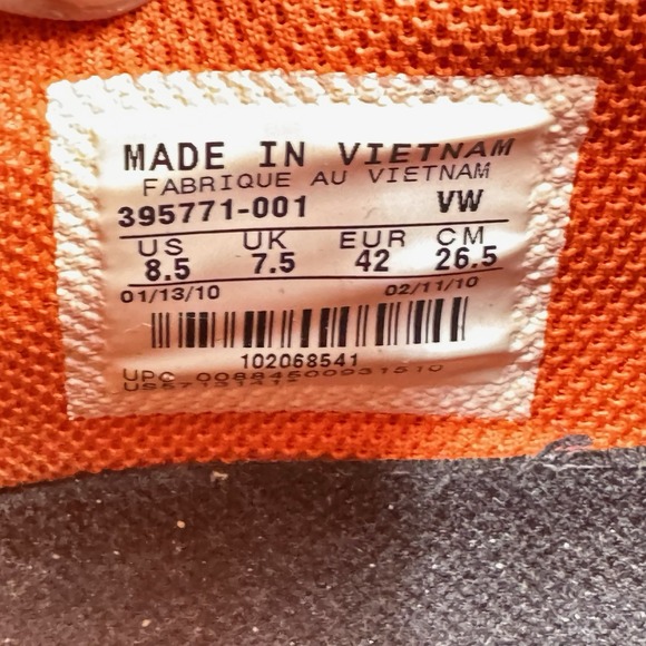 Nike Blazer SB CS Brian Anderson 2010 Mens Size 8.5 Y2K Black Orange Skate Shoes - Picture 10 of 10